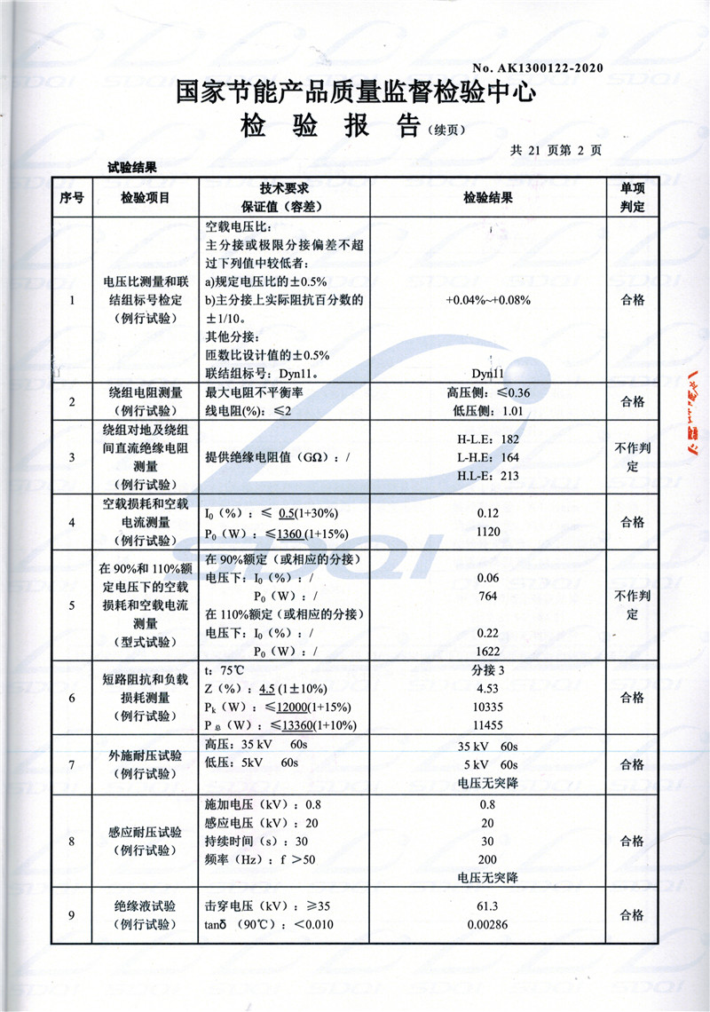 高低压试验报告-S11-1250武汉武汉武汉油浸式变压器-2.jpg